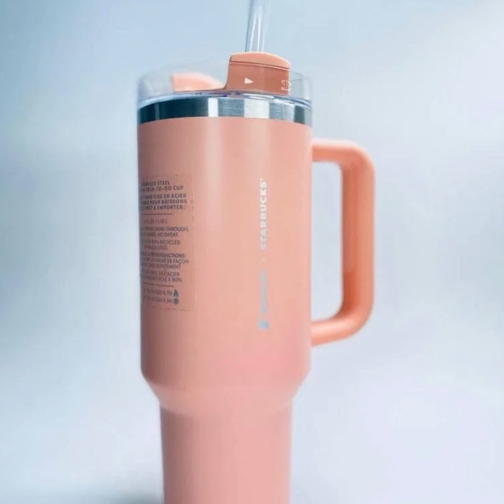Stanley Starbucks Target Exclusive Peach 40oz Quencher - New Home | Color: Pink